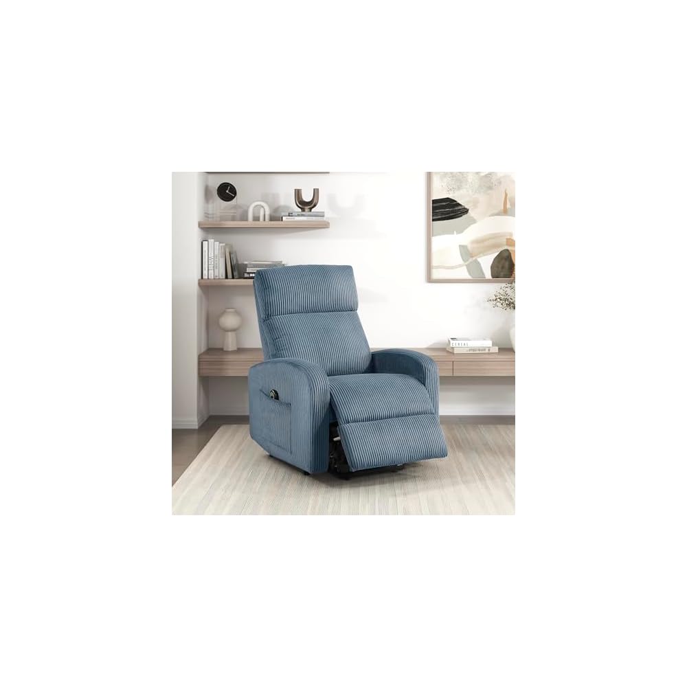 Lexicon Corduroy Pushback Recliner Chair, Green